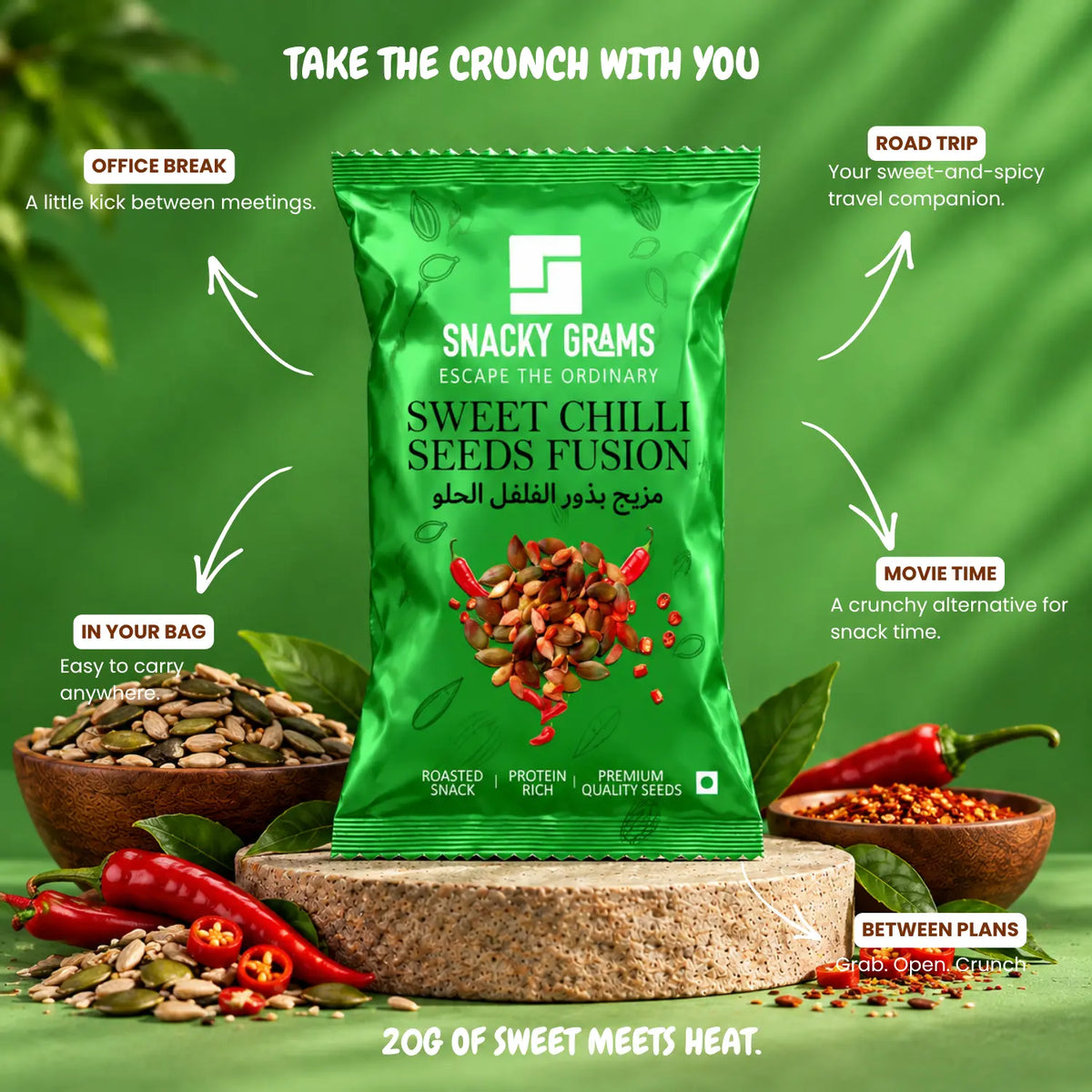 Sweet Chilli Seeds Fusion 20g & (Pack of 10 & 15)