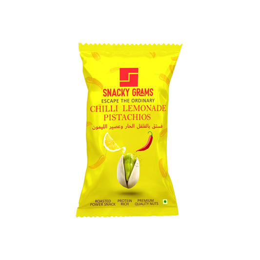 Chilli Lemonade Pistachios (Packets of 15) - Snacky Grams