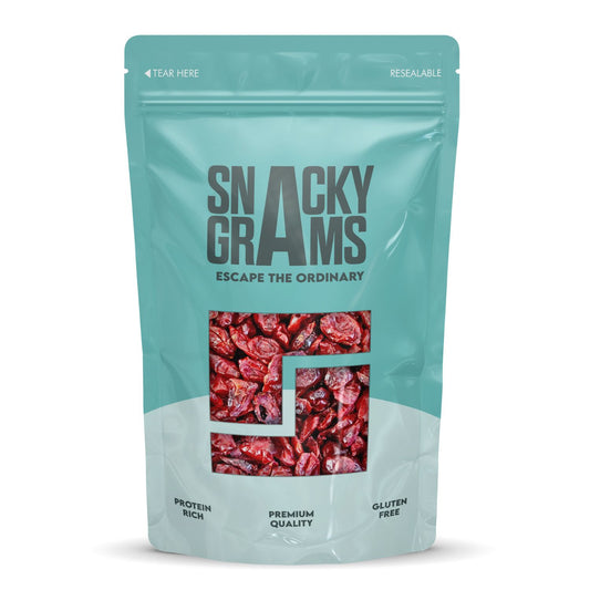 Dried cranberries in unique packet