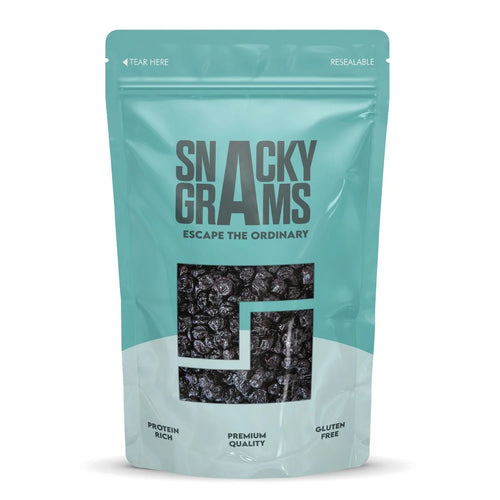 dried blueberries in a ouch of snacky grams 