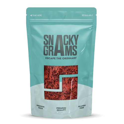 dried gojiberries in pouch of snacky grams