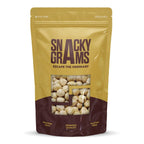 hazelnuts blanched in a pouch of snacky grams