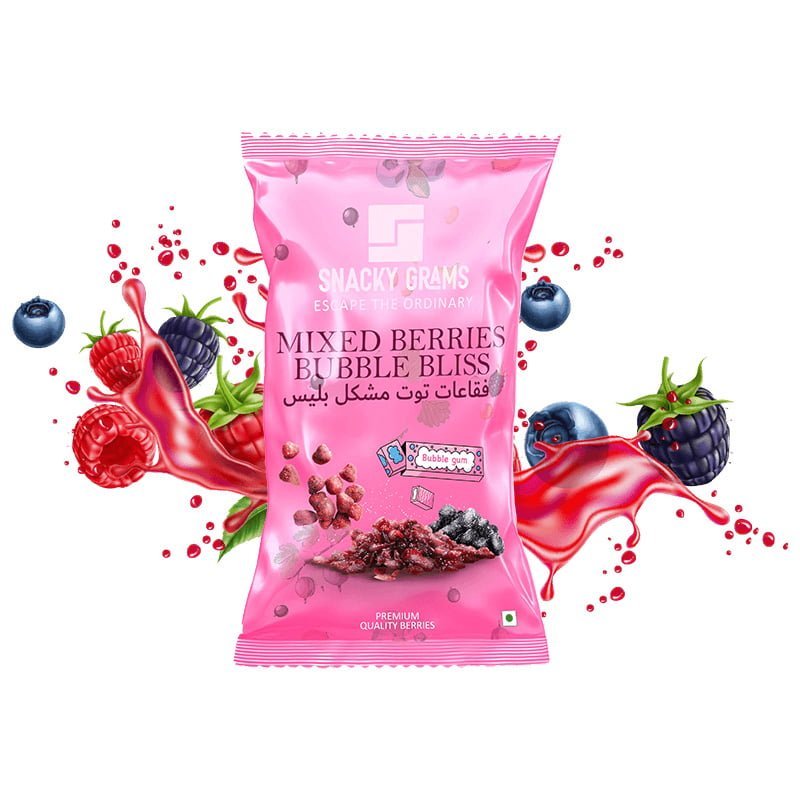 Mixed Berries Bubble Bliss - Snacky Grams