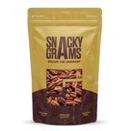 pecan nuts filled in a pouch of snacky grams