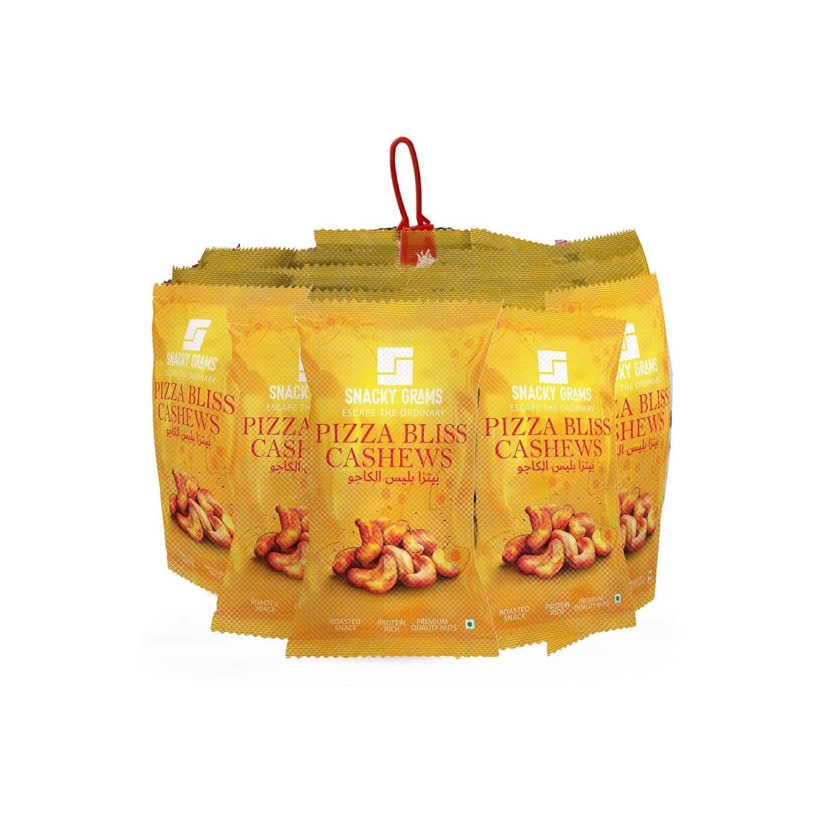 Pizza Bliss Cashews (Packets of 15) - Snacky Grams
