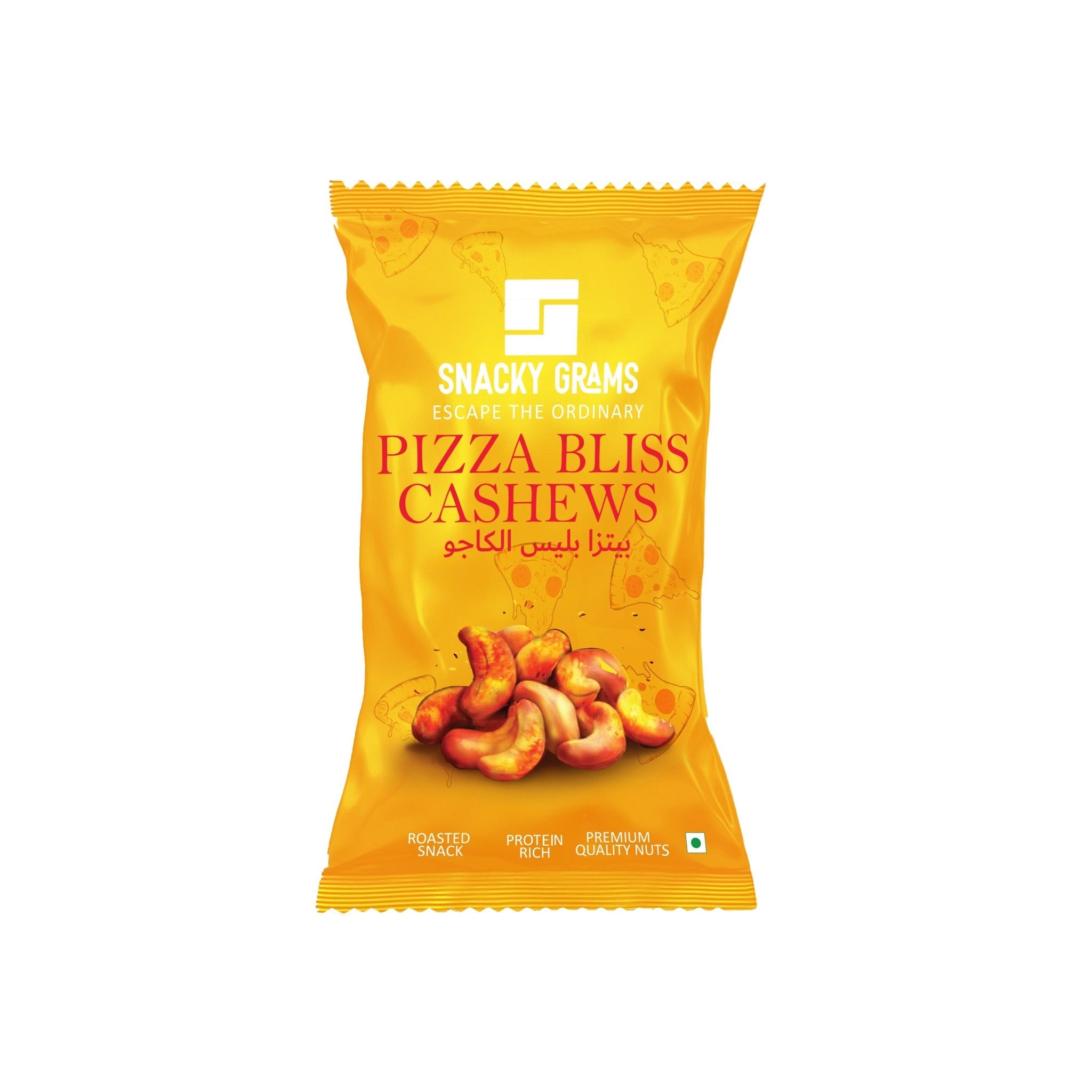 Pizza Bliss Cashews (Packets of 15) - Snacky Grams
