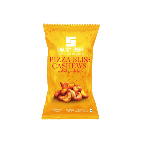 Pizza Bliss Cashews (Packets of 15) - Snacky Grams