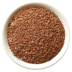 white bowl filled with flax seeds