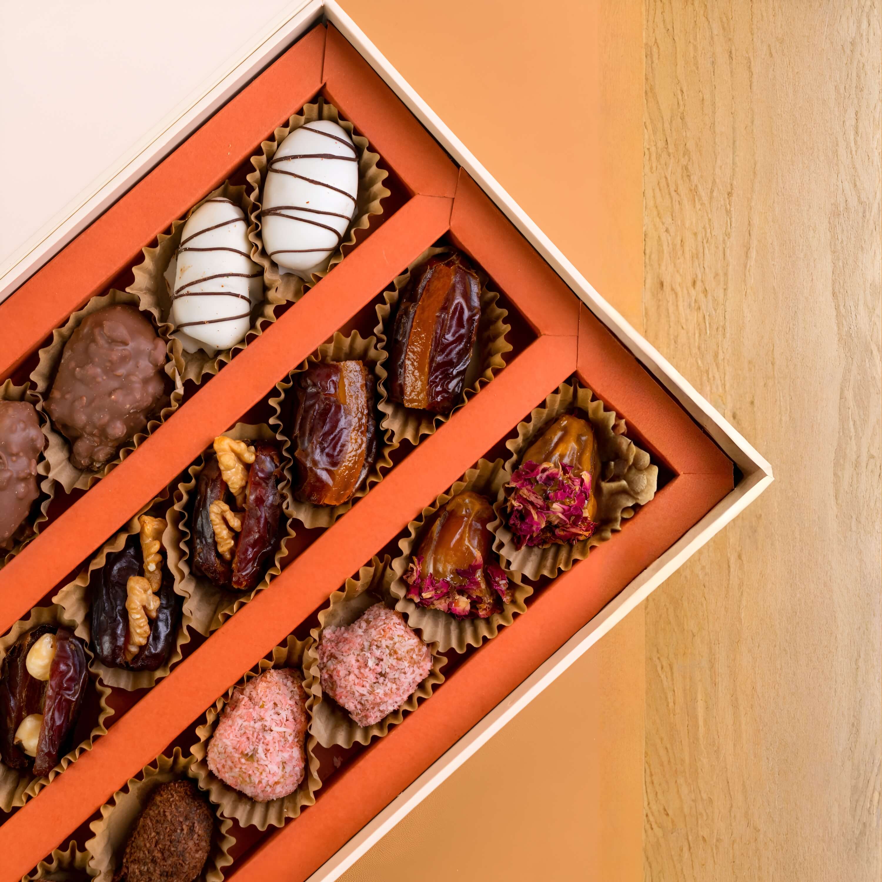 bespoke side angle pic of Diwali Ramadan& Christmas gift box