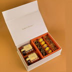 complete gift pack of Diwali Ramadan& Christmas gift box with honey and dates 