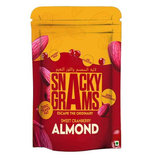 Premium Sweet Cranberry flavor almonds pouch