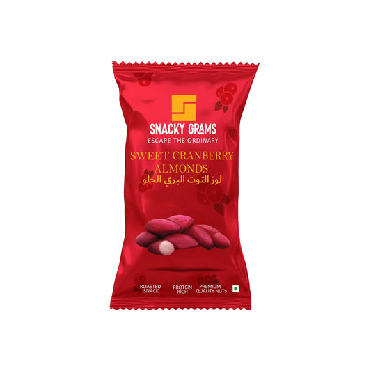 Sweet Cranberry Almond (Packets of 15) - Snacky Grams