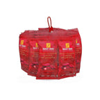 Red packaging of Snacky Grams sweet cranberry lemon snack bags on a white background