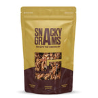 walnuts halves filled in a pouch of snacky grams 