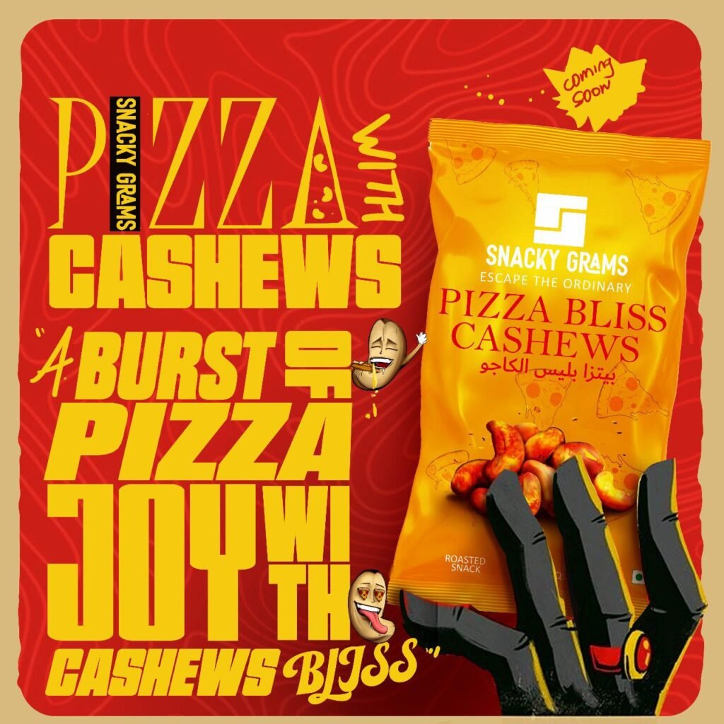 Pizza Bliss Cashews - Snacky Grams Nuts - Wholesale Supplier